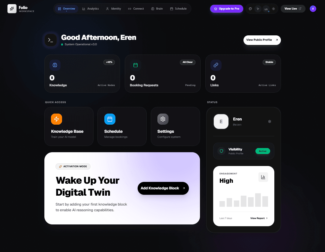 Folio Smart Dashboard